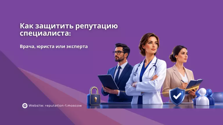 Как защитить репутацию врача, юриста или эксперта